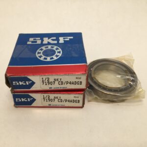 Angular Contact Ball Bearing - Straight Bore, 35 mm ID, 55 mm OD, 10 mm Width, Open, 15° Contact Angle, Medium Preload.