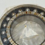 Self Aligning Ball Bearing – Straight Bore, 55 mm ID, 100 mm OD, 21 mm Width, Open.