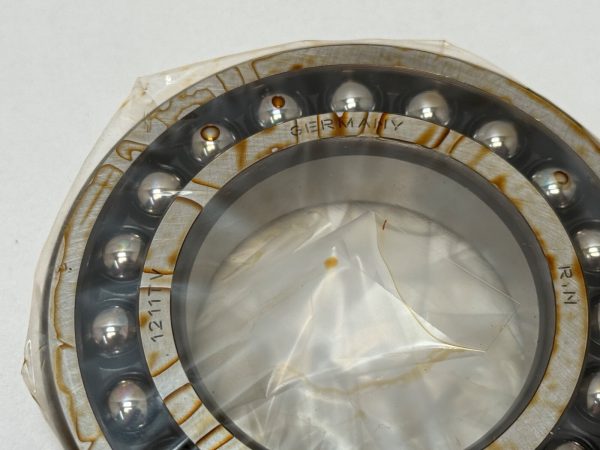 Self Aligning Ball Bearing – Straight Bore, 55 mm ID, 100 mm OD, 21 mm Width, Open.