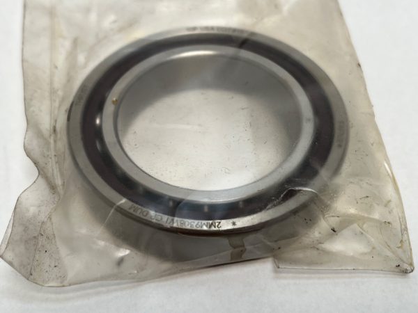 Angular Contact Ball Bearing – Straight Bore, 40 mm ID, 90 mm OD, 23 mm Width, Open, 15° Contact Angle, Medium Preload.