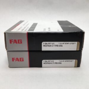 Angular Contact Ball Bearing - 50 mm ID, 80 mm OD, 16 mm Width, Open, 15 ° Contact Angle.