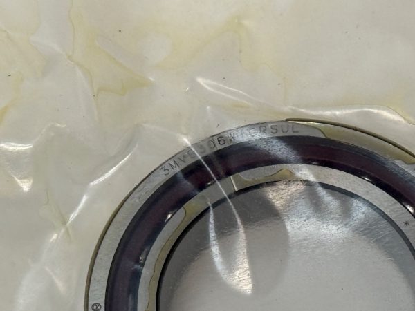 Angular contact bearing – 30 mm ID, 47 mm OD, 9 mm Width, Open, 25°, Light preload.