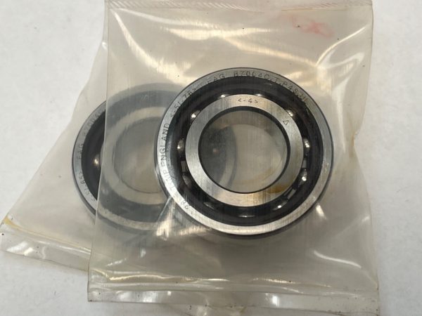 Angular Contact Ball Bearing – Straight Bore, 20 mm ID, 42 mm OD, 12 mm Width, Open, 15° Contact Angle, Light Preload.