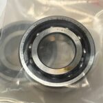Angular Contact Ball Bearing – Straight Bore, 20 mm ID, 42 mm OD, 12 mm Width, Open, 15° Contact Angle, Light Preload.