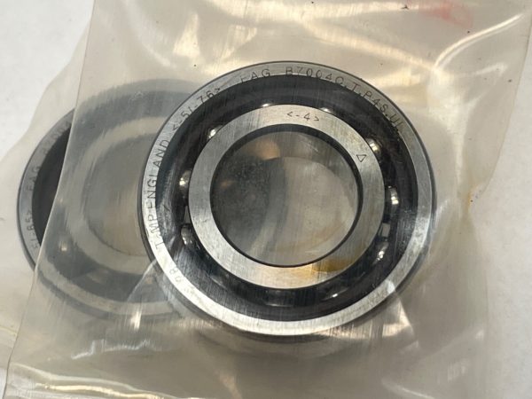 Angular Contact Ball Bearing – Straight Bore, 20 mm ID, 42 mm OD, 12 mm Width, Open, 15° Contact Angle, Light Preload.