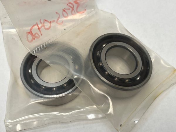 Angular Contact Ball Bearing – Straight Bore, 20 mm ID, 42 mm OD, 12 mm Width, Open, 15° Contact Angle, Light Preload.