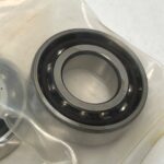 Angular Contact Ball Bearing – Straight Bore, 20 mm ID, 42 mm OD, 12 mm Width, Open, 15° Contact Angle, Light Preload.