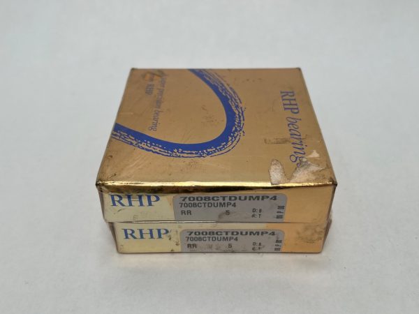 Angular Contact Ball Bearing – Straight Bore, 40 mm ID, 68 mm OD, 15 mm Width, Open, 15° Contact Angle, Medium Preload.
