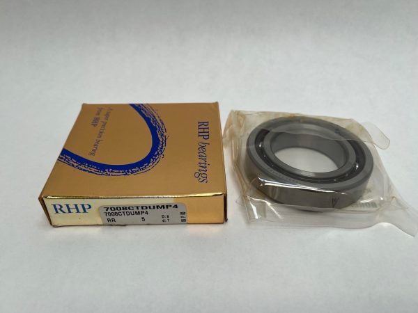 Angular contact bearings – 40 mm ID, 68 mm OD, 30 mm Width, Open, 15°, Medium preload.