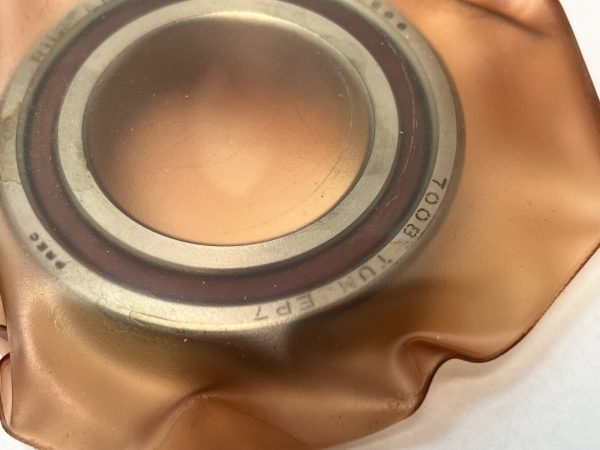 Angular Contact Ball Bearing – Straight Bore, 40 mm ID, 68 mm OD, 15 mm Width, Open, 15° Contact Angle, Medium Preload.