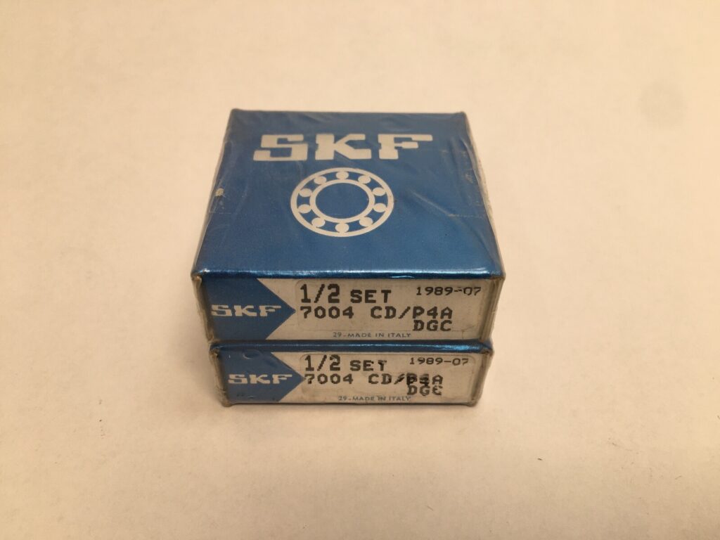 Angular Contact Bearing – 20 mm ID, 42 mm OD, 12 mm Width, Open, 15° Heavy Preload.
