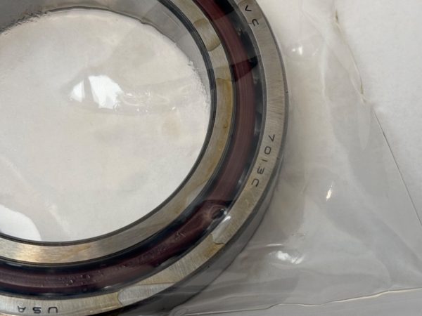 Angular Contact Ball Bearing – Straight Bore, 65 mm ID, 100 mm OD, 18 mm Width, Open, 15° Contact Angle, Light Preload.