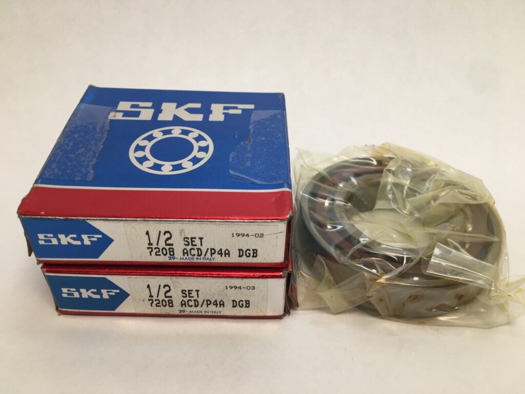 Angular Contact Ball Bearing – Straight Bore, 40 mm ID, 80 mm OD, 18 mm Width, Open, 25° Contact Angle, Medium Preload.