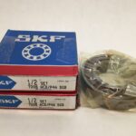Angular Contact Ball Bearing – Straight Bore, 40 mm ID, 80 mm OD, 18 mm Width, Open, 25° Contact Angle, Medium Preload.