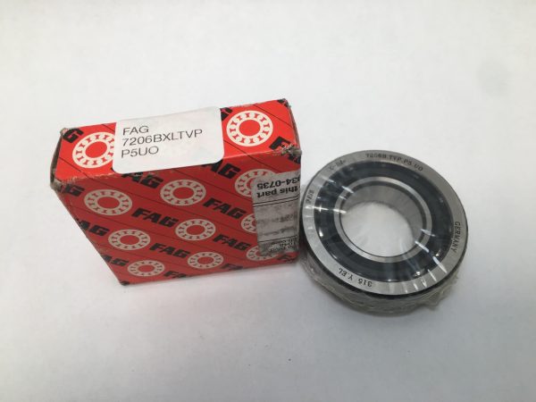 Angular Contact Bearing – 30 mm ID, 62 mm OD, 16 mm Width, Open, 40° contact angle.