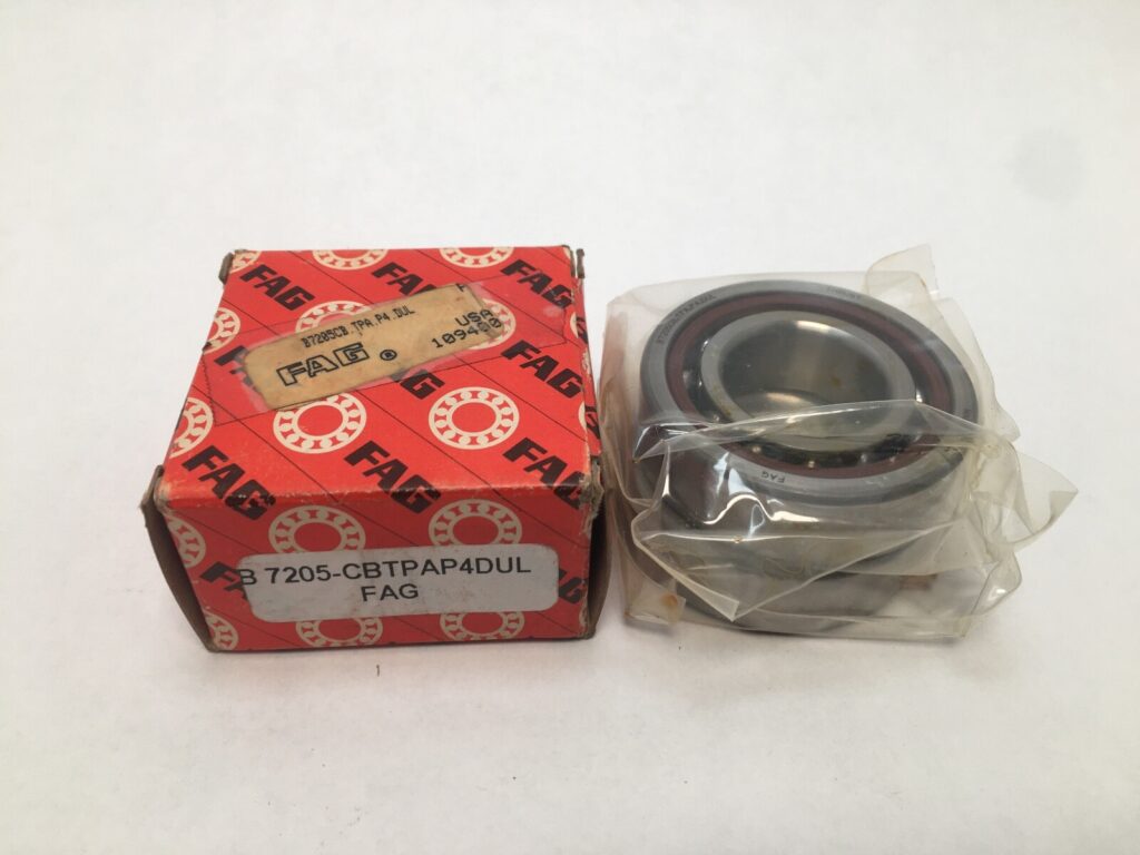 Angular Contact Bearing – 25 mm ID, 52 mm OD, 15 mm Width, Open, 15°, Light preload.