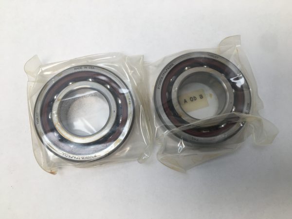 Angular Contact Bearing – 25 mm ID, 52 mm OD, 15 mm Width, Open, 15°, Light preload.
