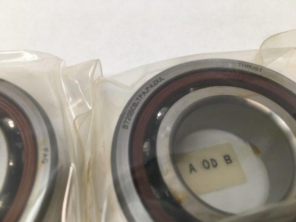 Angular Contact Bearing – 25 mm ID, 52 mm OD, 15 mm Width, Open, 15°, Light preload.