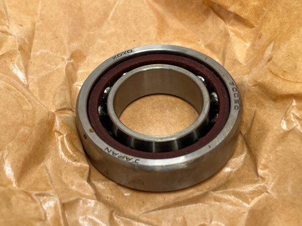 Angular Contact Ball Bearing – 25 mm ID, 47 mm OD, 12 mm Width, Open, 15°, Light preload.