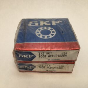 Angular Contact Ball Bearing - Straight Bore, 30 mm ID, 55 mm OD, 13 mm Width, Open, 25° Contact Angle, Light Preload.