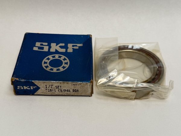 Angular Contact Ball Bearing – Straight Bore, 55 mm ID, 80 mm OD, 13 mm Width, Open, 15° Contact Angle, Light Preload.