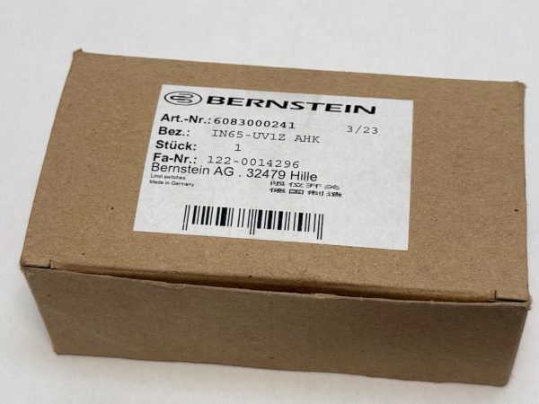Bernstein IN65UV1ZAHK Limit Switch IN65-UV1Z AHK 6083000241