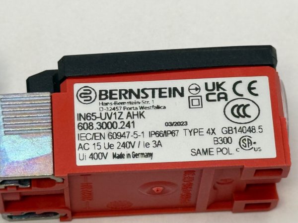 Bernstein IN65UV1ZAHK Limit Switch IN65-UV1Z AHK 6083000241
