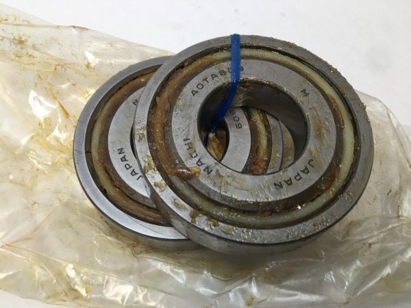 Angular Contact Ball Bearing – Straight Bore, 40 mm ID, 90 mm OD, 20 mm Width, Open, 60° Contact Angle, Without Snap Ring