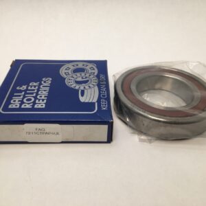Angular Contact Ball Bearing - 55 mm ID, 100 mm OD, 21 mm Width, Open, 15°, Light preload.