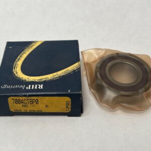 Angular Contact Ball Bearing - Straight Bore, 20mm ID, 42mm OD, 12mm Width, Open, 15° Contact Angle, Phenolic Cage.