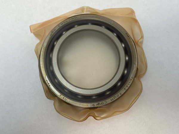 Angular Contact Ball Bearing – Straight Bore, 55 mm ID, 100 mm OD, 21 mm Width, Open, 15° Contact Angle, Light Preload.