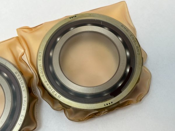 Angular Contact Ball Bearing – Straight Bore, 50 mm ID, 90 mm OD, 20 mm Width, Open, 15° Contact Angle, Without Snap Ring