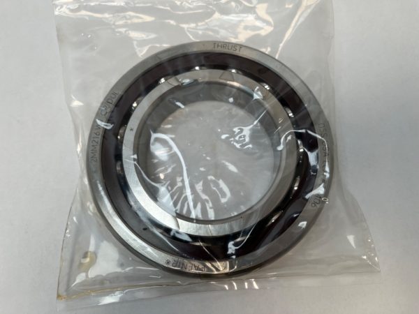 Angular Contact Ball Bearing – Straight Bore, 80 mm ID, 140 mm OD, 26 mm Width, Open, 15° Contact Angle, Without Snap Ring
