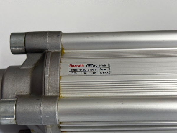Rexroth R480151991 Pneumatic Cylinder PRA-DA-063-1670-0-2-2-1-1-1-BAS Aventics