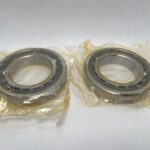 Angular contact bearings – 80 mm ID, 140 mm OD, 26 mm Width, Open, 15°, Light preload.