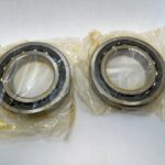 Angular contact bearings – 80 mm ID, 140 mm OD, 26 mm Width, Open, 15°, Light preload.