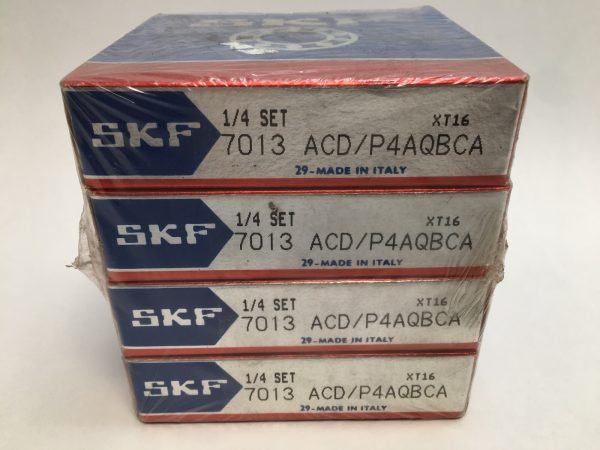 Angular Contact Ball Bearing – Straight Bore, 65 mm ID, 100 mm OD, 18 mm Width, Open, 25°, ABEC 7 / P4 Precision.