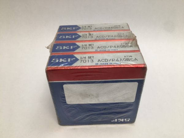 Angular Contact Ball Bearing – Straight Bore, 65 mm ID, 100 mm OD, 18 mm Width, Open, 25°, ABEC 7 / P4 Precision.