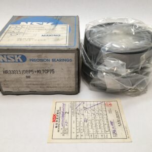 NSK HR33015JDBP5 Taper Roller Bearing Cone & Cup 75 mm ID 115 mm OD Japan Set