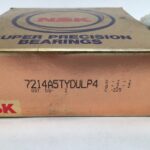 Angular Contact Ball Bearing – 70 mm ID, 125 mm OD, 24 mm Width, Open, 25° Contact Angle, Light Preload.