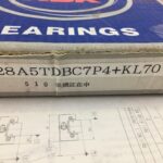 Angular Contact Ball Bearing – Straight Bore, 140 mm ID, 210 mm OD, 33 mm Width, Open, 25° Contact Angle.