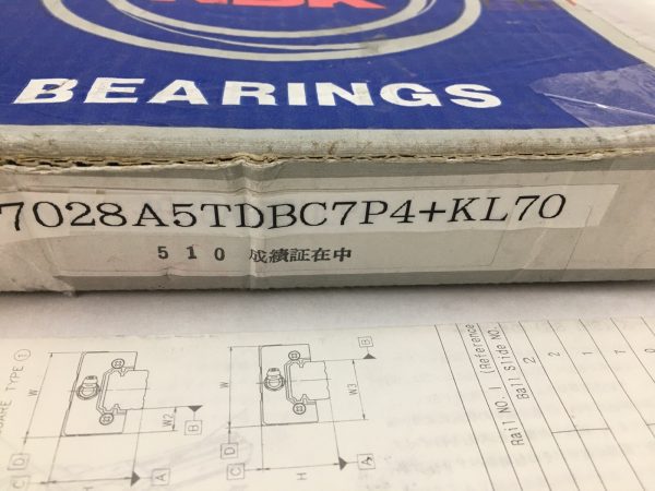 Angular Contact Ball Bearing – Straight Bore, 140 mm ID, 210 mm OD, 33 mm Width, Open, 25° Contact Angle.