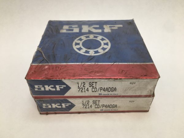 Angular Contact Ball Bearing – Straight Bore, 70 mm ID, 125 mm OD, 24 mm Width, Open, 15° Contact Angle.