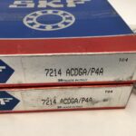 Angular Contact Ball Bearing – 70 mm ID, 125 mm OD, 24 mm Width, Open, 25° Contact Angle, Light Preload.
