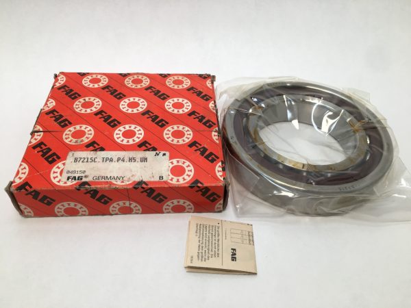 Angular Contact Ball Bearing – 75 mm ID, 130 mm OD, 25 mm Width, Open, 15° Contact Angle, Medium Preload.