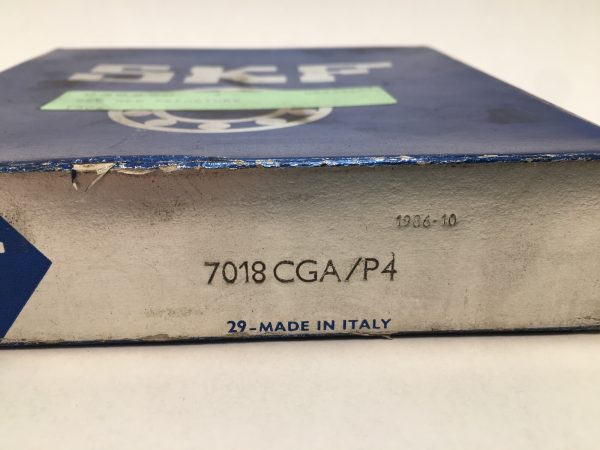 Angular Contact Ball Bearing – 90 mm ID, 140 mm OD, 24 mm Width, Open, 15° Contact Angle, Light Preload.
