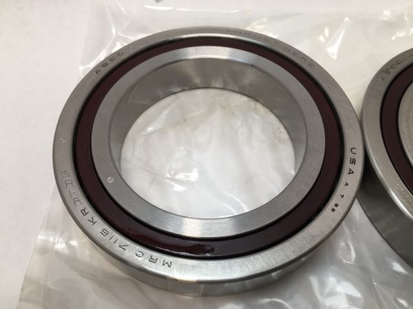 Angular Contact Ball Bearing Pair – Straight Bore, 80 mm ID, 125 mm OD, 44 mm Width, Open, 15° Contact Angle, Back-to-Back Arrangement.