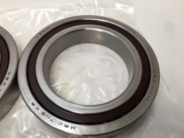 Angular Contact Ball Bearing Pair – Straight Bore, 80 mm ID, 125 mm OD, 44 mm Width, Open, 15° Contact Angle, Back-to-Back Arrangement.