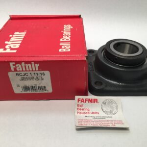 Flange unit - 1.6875 Bore, 4 bolt, Cast Iron housing, Standard Duty, Non-Expanding.