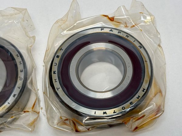 Angular Contact Ball Bearing – 35 mm ID, 80 mm OD, 21 mm Width, Open, 25°, Heavy Preload